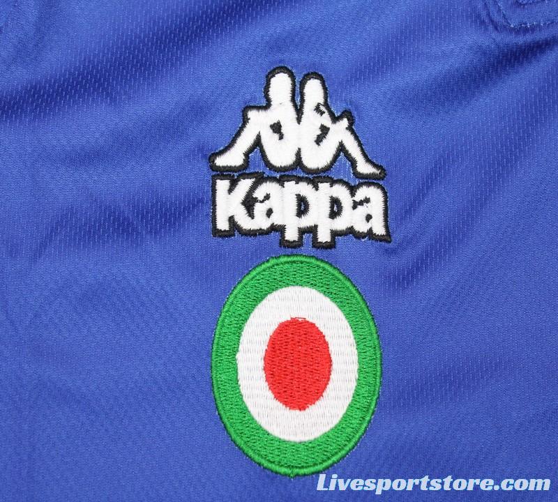 Retro 95/96 Juventus Away Blue Long Sleeve Jersey