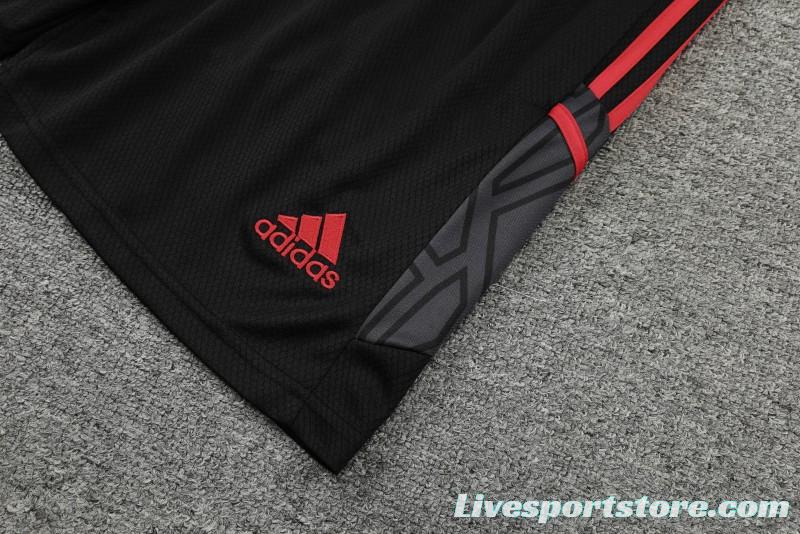 23-24 Bayern Munich White Black Short Sleeve+Shorts