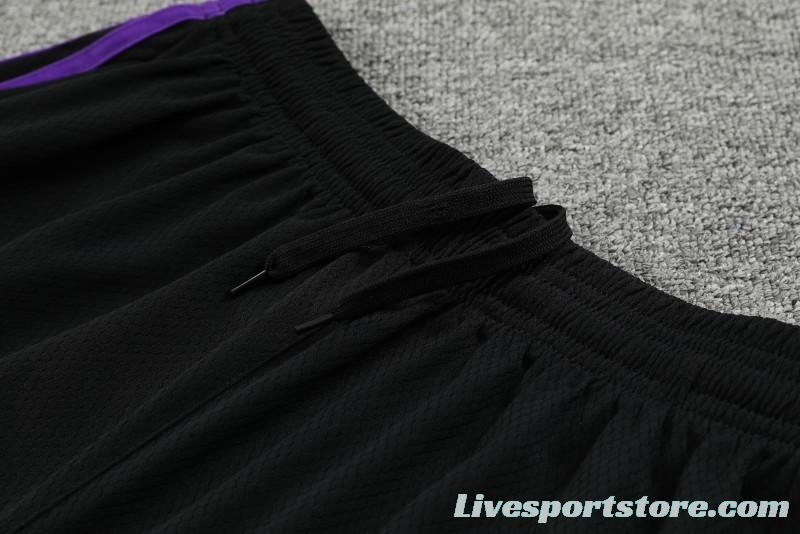 23-24 Real Madrid Stripe Pattern Short Sleeve+Shorts