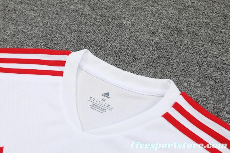 23-24 Bayern Munich White Black Short Sleeve+Shorts