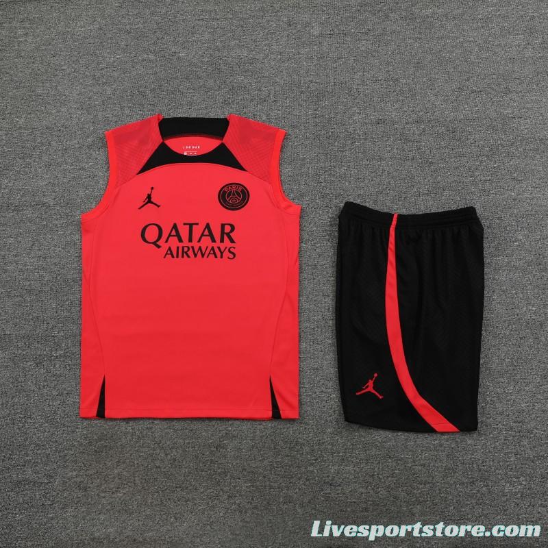 23-24 PSG Carmine Vest Jersey+Shorts