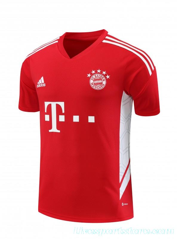 23-24 Bayern Munich Red White Short Sleeve+Shorts