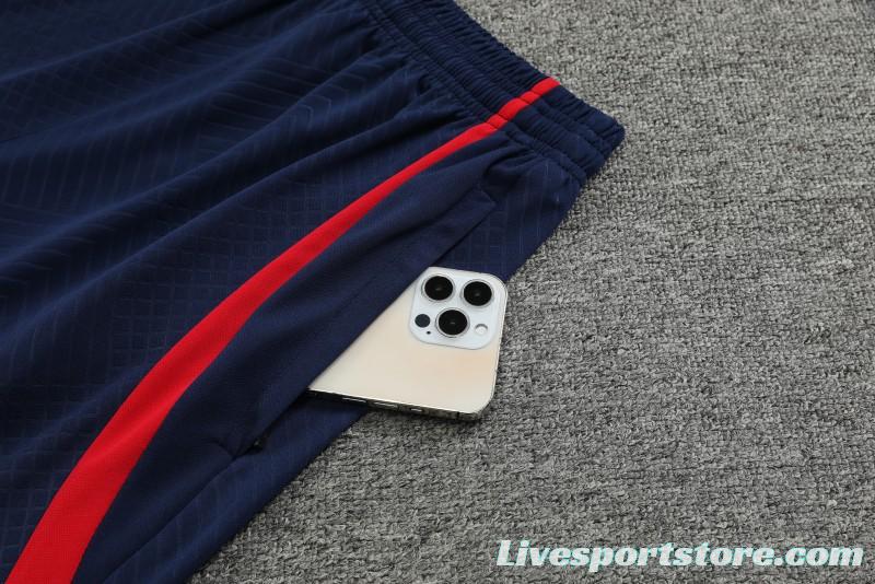 23-24 PSG Navy Vest Jersey+Shorts