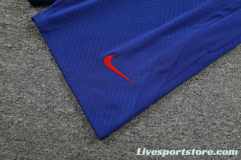 23-24 Barcelona Blue Vest Jersey+Shorts