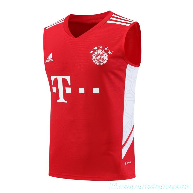 23-24 Bayern Munich Red Vest Jersey+Shorts