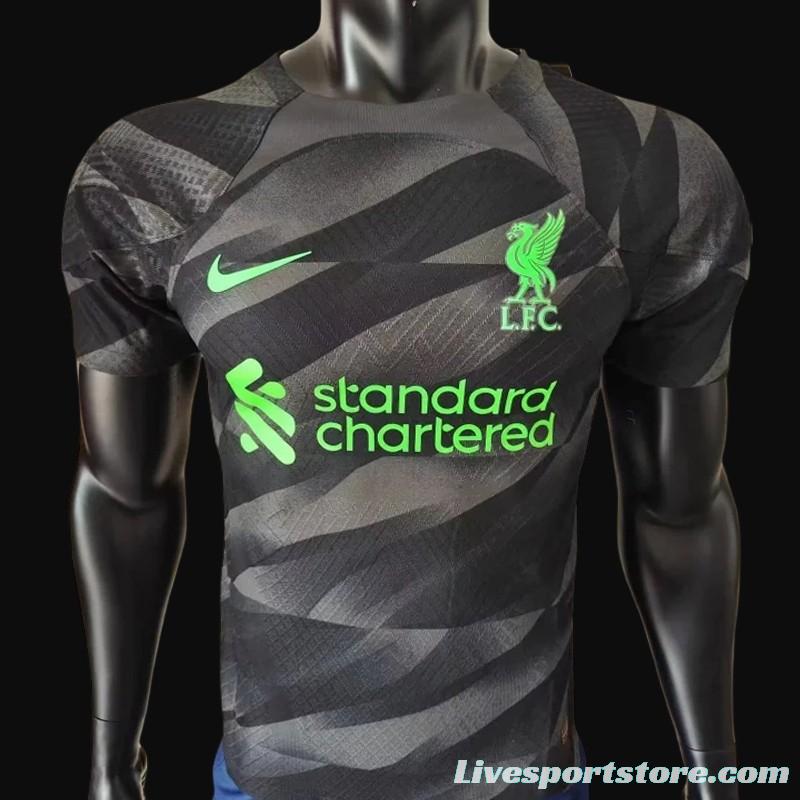 Player Version 23/24 Liverpool Black Goalkeeper Jersey