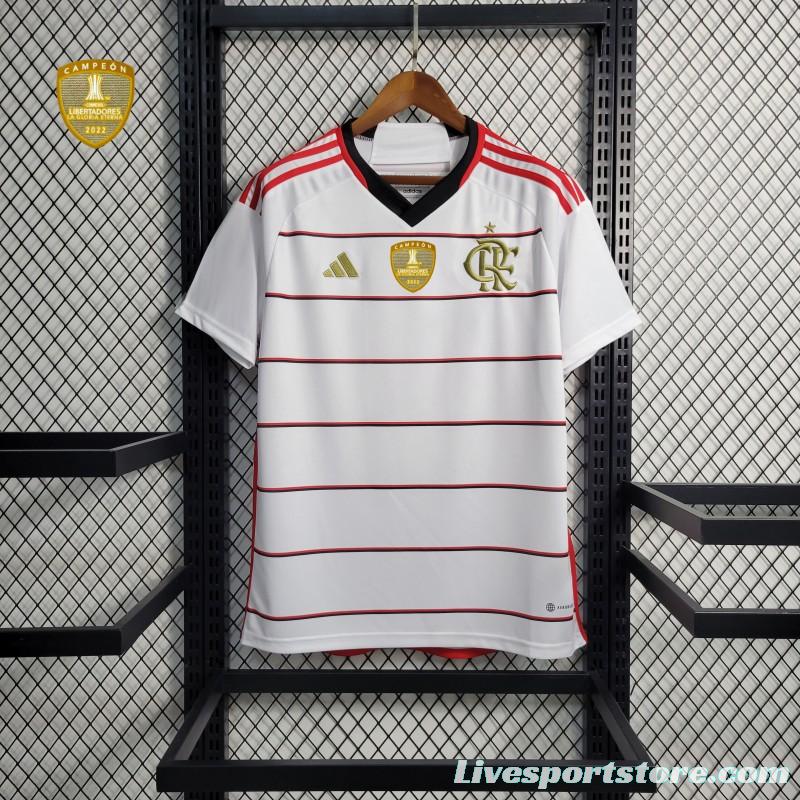 23/24 Flamengo Away Jersey With All Sponsors+Patches