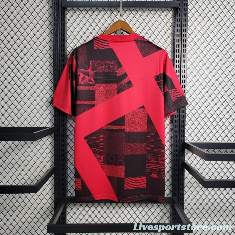 23-24 Flamengo Red Pre-Match Training Jersey