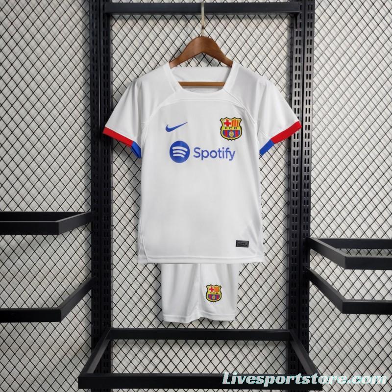 23-24 KIDS Barcelona Away Jersey