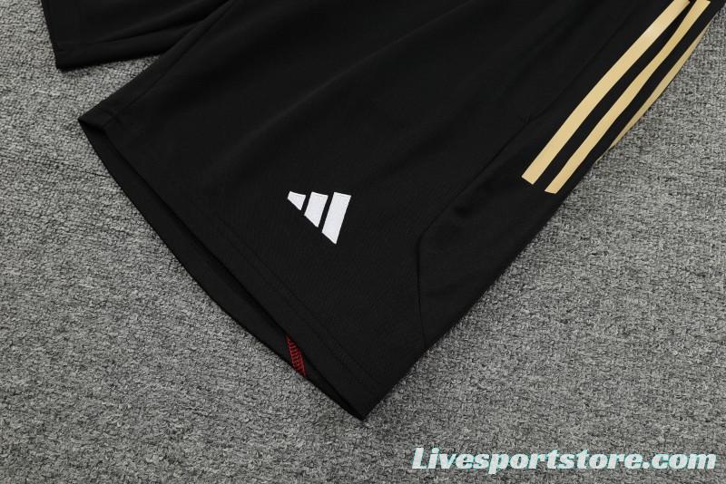 23-24 Sao Paulo Black Short Sleeve Jersey+Shorts