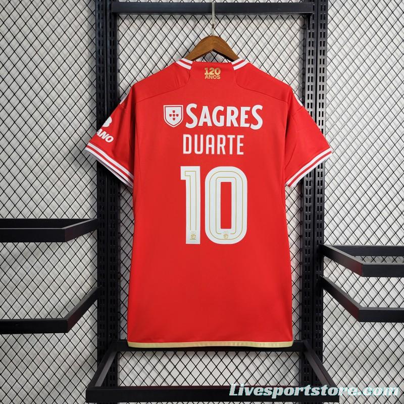 23/24 Benfica Home Jersey With Patch