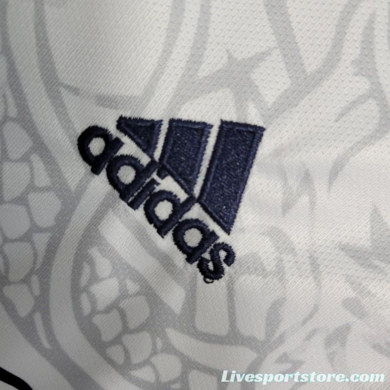 23-24 Kids Real Madrid Special Edition White Dragon Jersey  Size 16-28