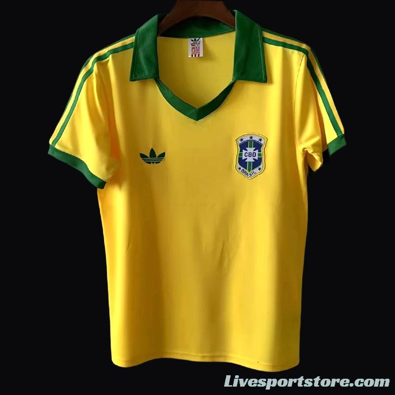 Retro 1978 Brazil Home Jersey