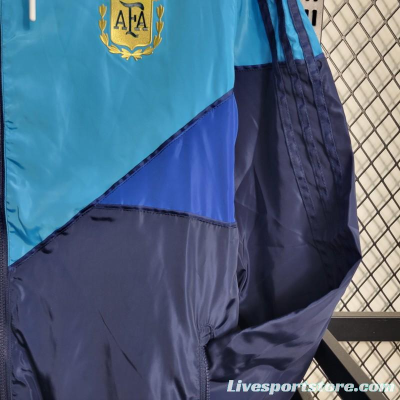 2023 Argentina Navy Blue Windbreaker