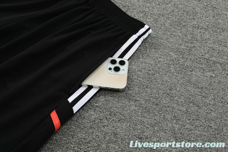 23-24 Juventus Black White Short Sleeve+Shorts