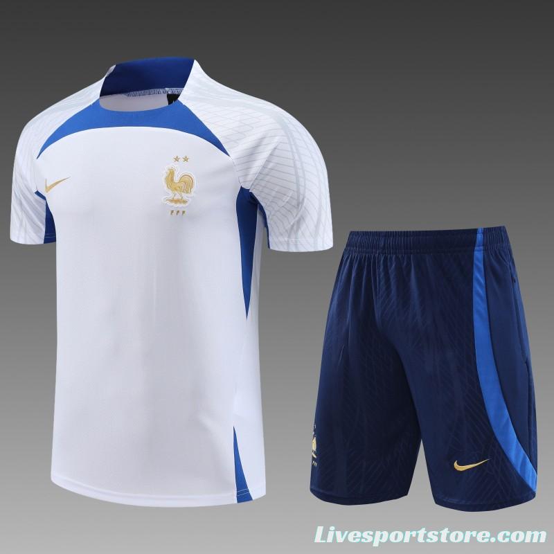 23 24 Inter Milan White Short Sleeve+Shorts