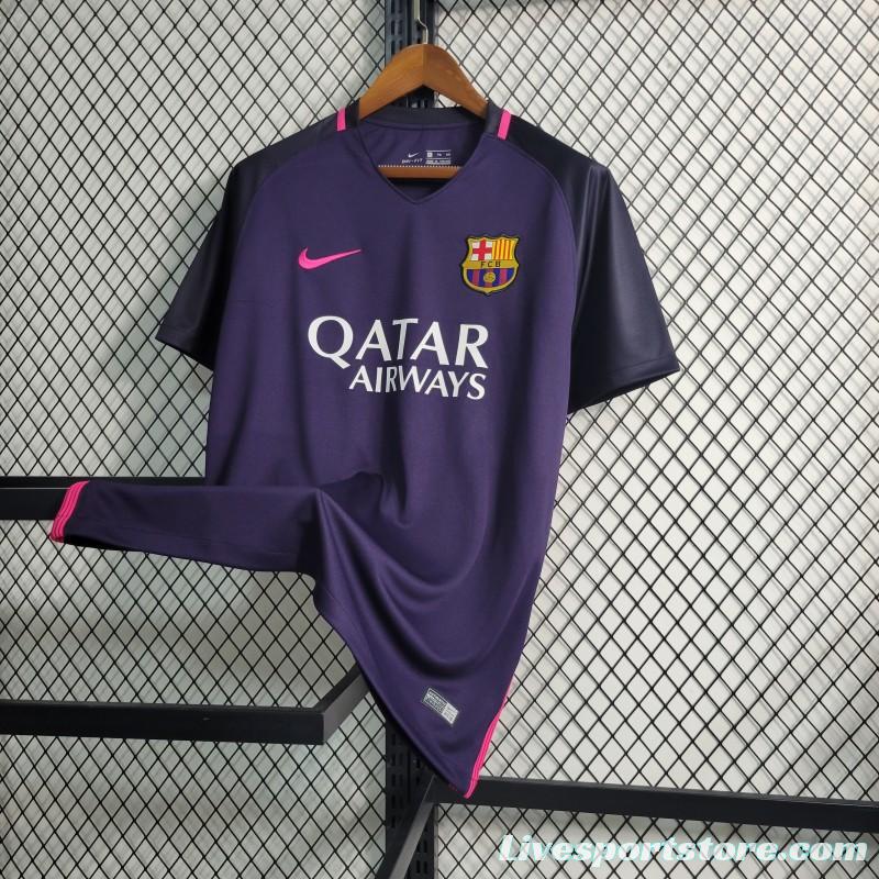 Retro 16-17 Barcelona Away Purple Jersey