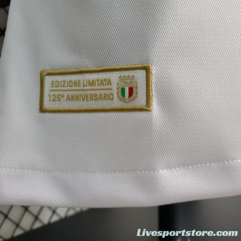 Player Version 2023  Italy 125th Anniversary Edition White Jersey