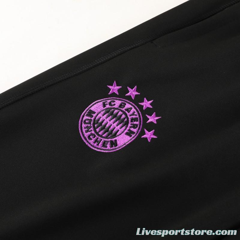 23/24 Bayern Munich Black/Purple Full Zipper +Pants