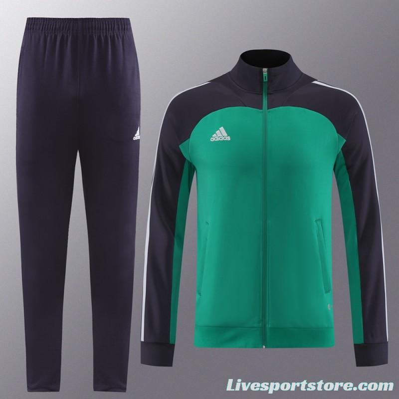 23/24 Adidas Green/Navy Full Zipper +Pants