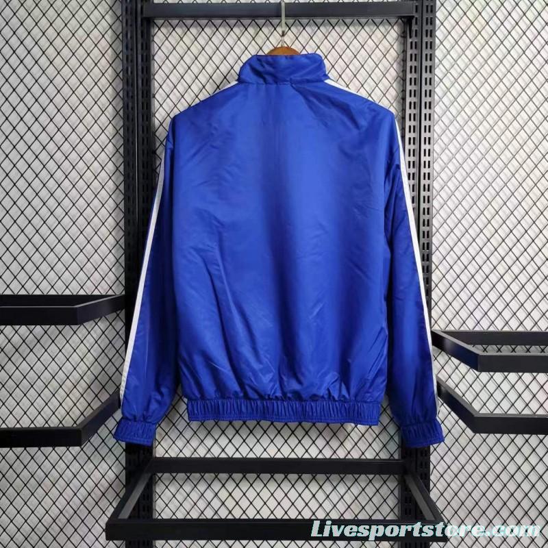 2023 Spain Blue/White Reversible Windbreaker