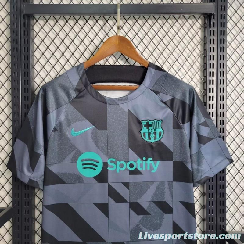 23/24 Barcelona Academy Blue Pre Match Jersey