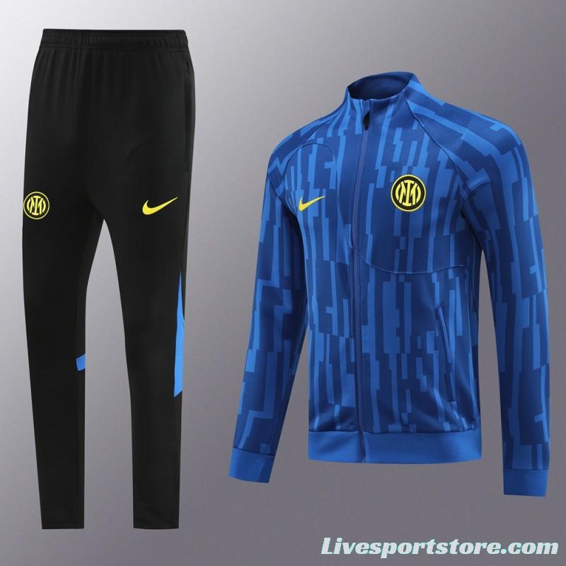 23/24 Inter Milan Blue Full Zipper Jacket+Pants