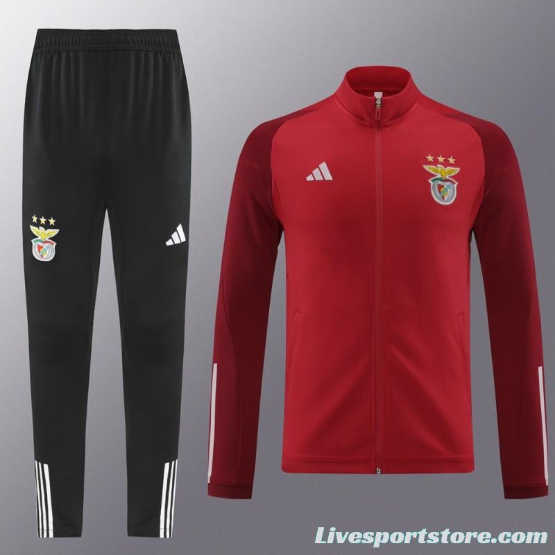 23/24 Benfica Red Full Zipper Jacket+Pants