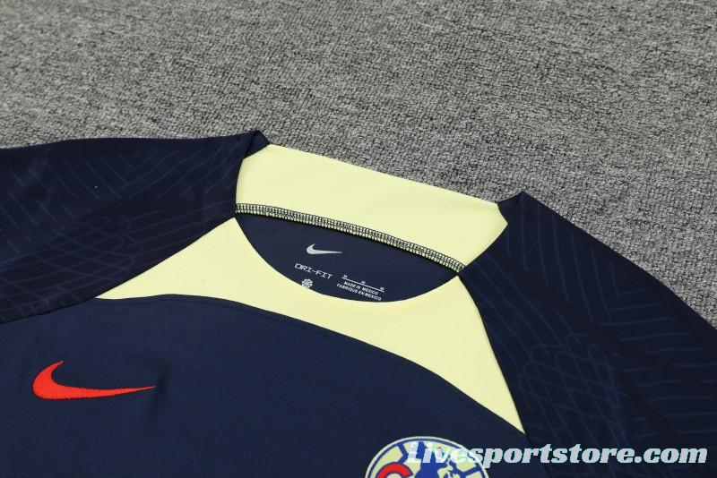 24/25 Club America Navy Short Sleeve Jeresy+Shorts