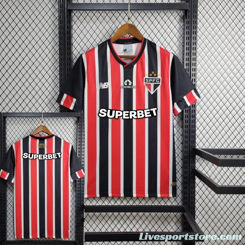 24/25 Sao Paulo Away Jersey + With Patch