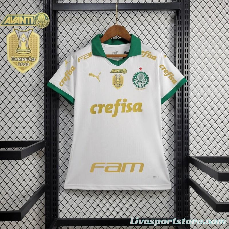 24/25 Women Palmeiras Away White Jersey + All Sponsors