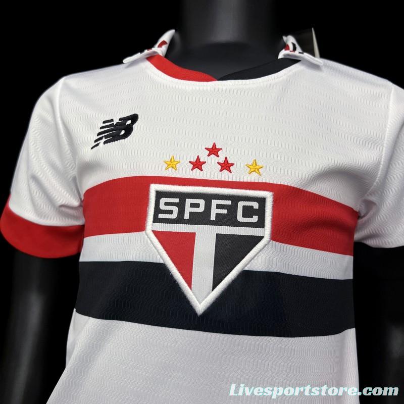 24/25 Kids Sao Paulo Home Jersey