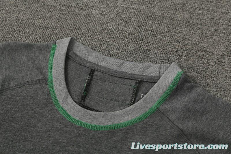 23/24 Liverpool Grey Cotton Short Sleeve Jersey+Shorts