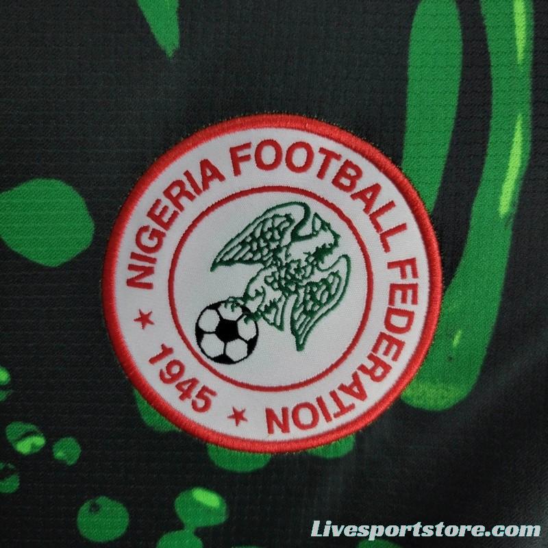 2024 Nigeria Away Green Black Jersey