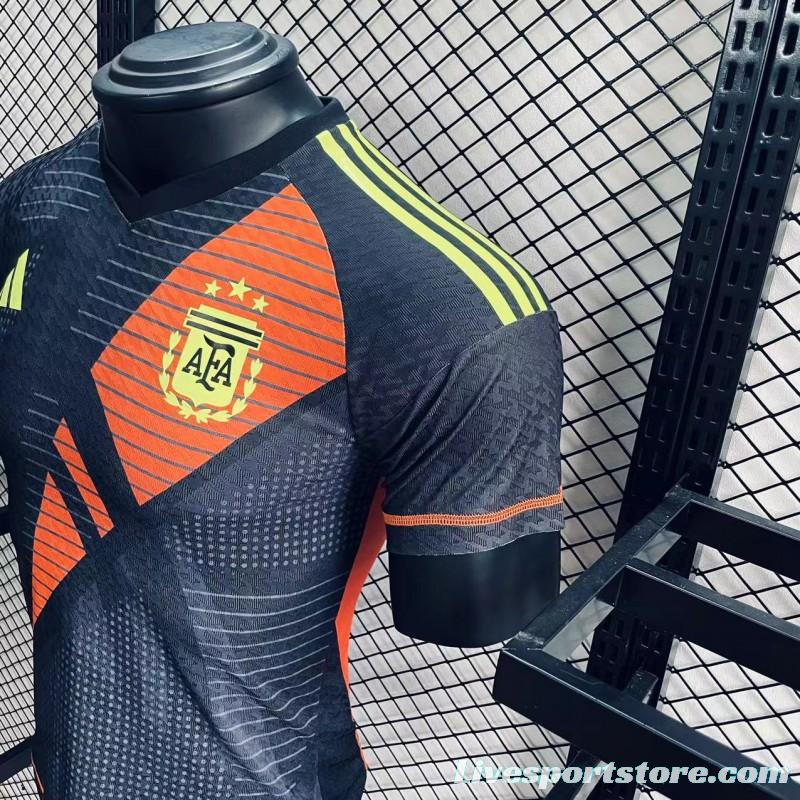 Player Version 2024 Argentina Black Goalkeeper Jersey