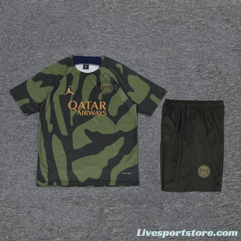 23/24 PSG Camouflage Short Sleeve Jersey+Shorts