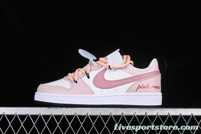 Nike Court Borough Low 2 GS Pink Rose Low-Top Sneakers