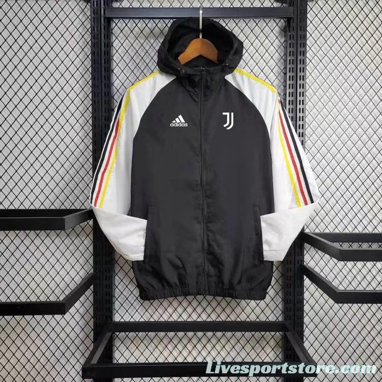 24/25 Juventus Black/White Windbreaker