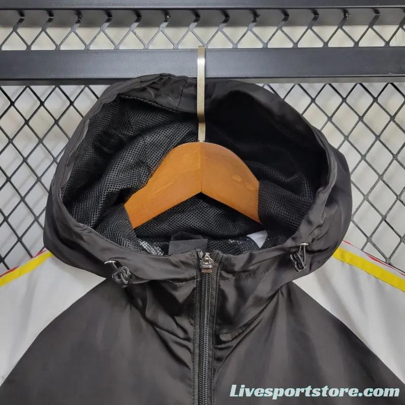 24/25 Arsenal Black/White Windbreaker