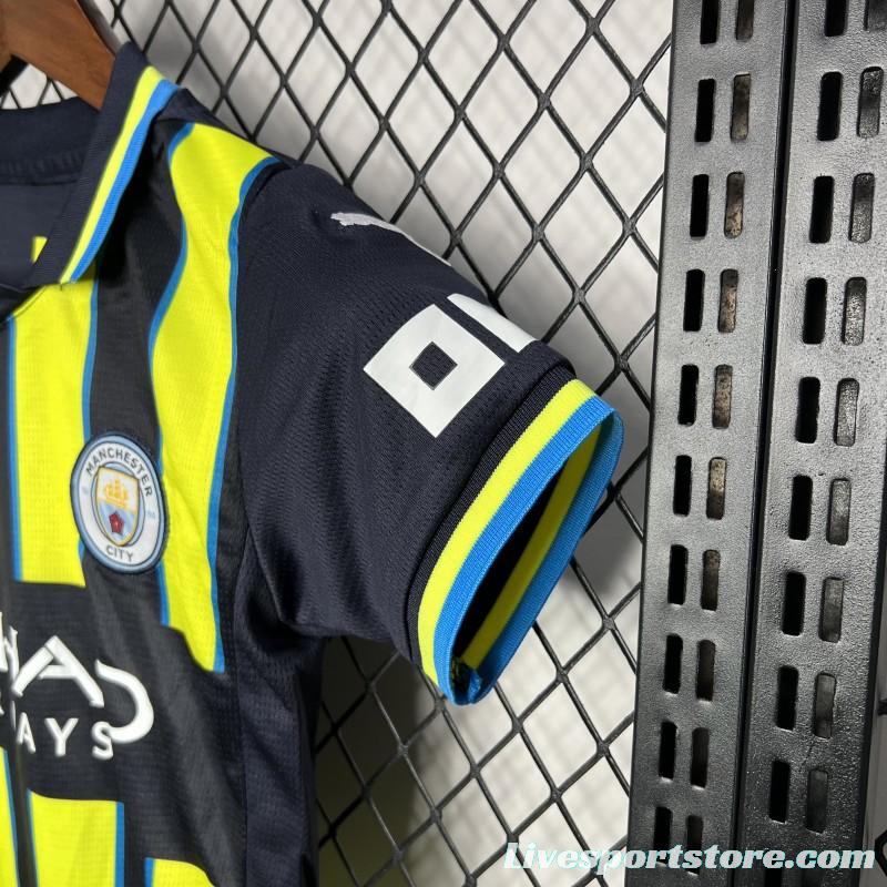 24/25 Kids Manchester City Away Jersey