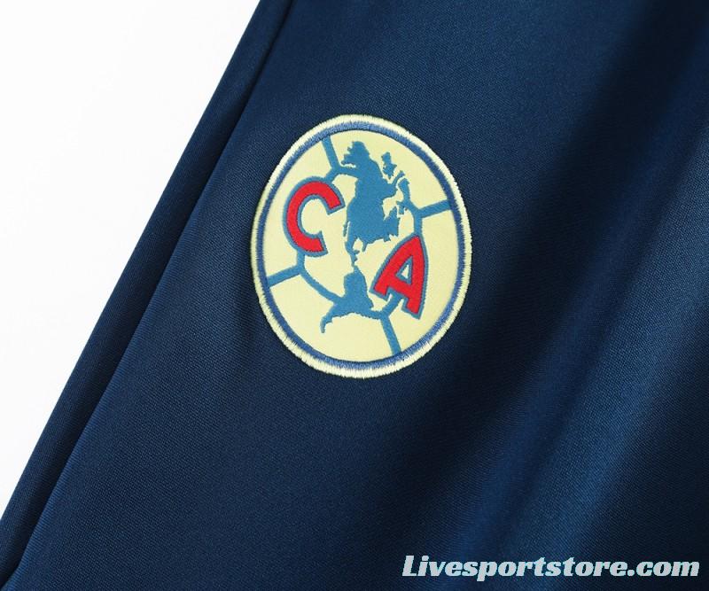 24/25 Club America Blue/Navy Full Zipper Jacket +Long Pants