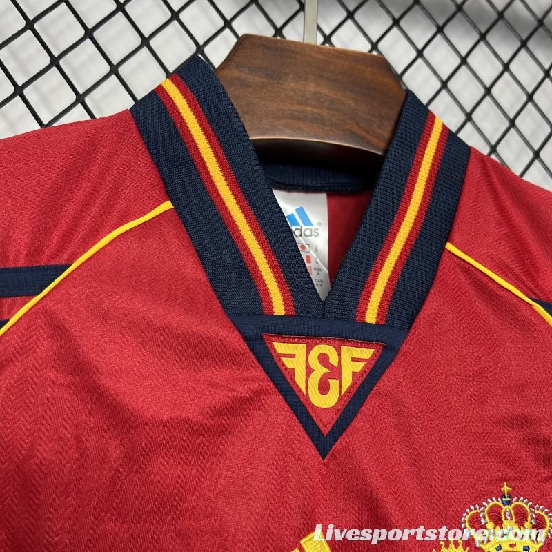 Retro 1998 Spain Home Jersey