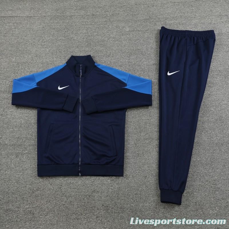 24/25 Nike Navy/Blue Full Zipper Jacket +Long Pants