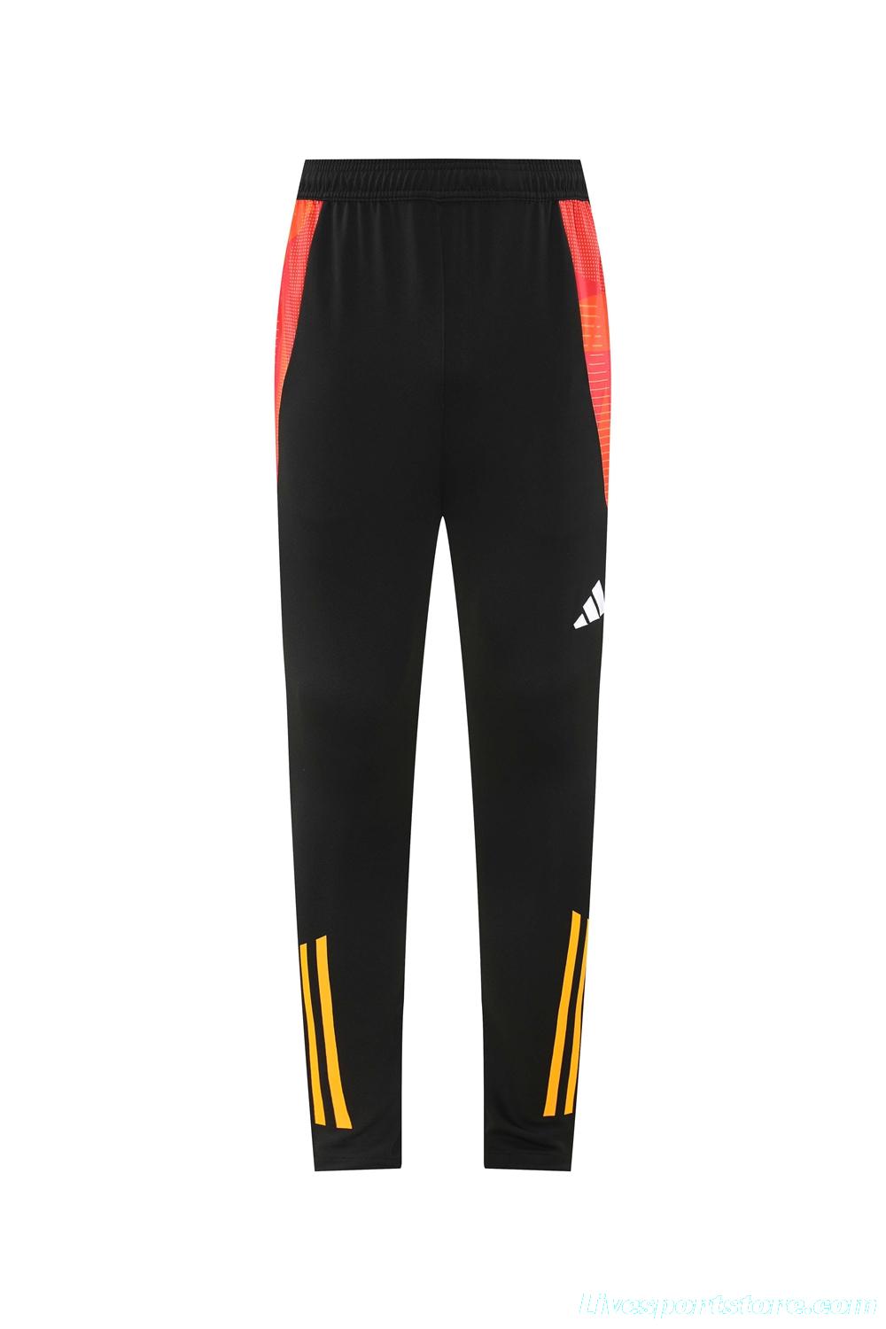 2024 Adidas Red/Yellow Half Zipper Jacket +Long Pants