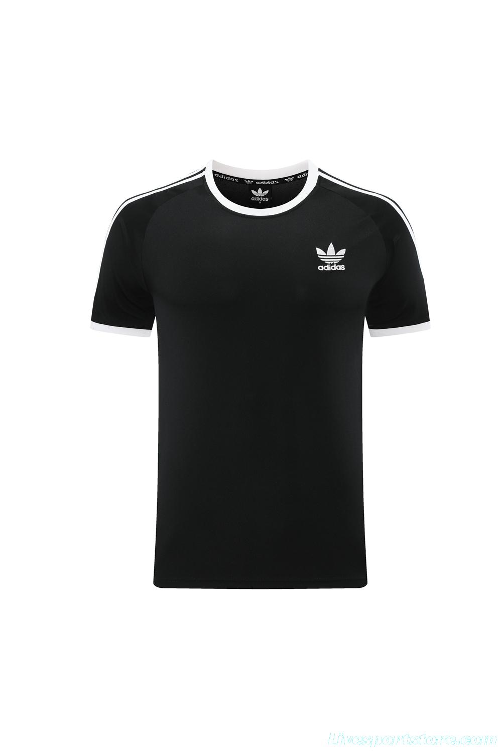 24/25 Adidas Original Black Short Sleeve Jersey+Shorts