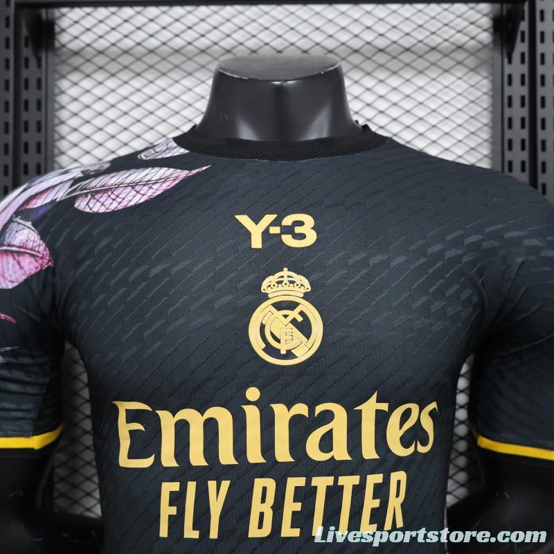 Player Version 2024 Real Madrid x Y3 Black Special Jersey