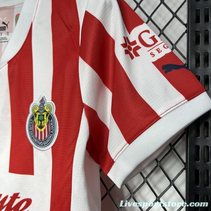 24/25 Women Chivas Guadalajara Home Jersey