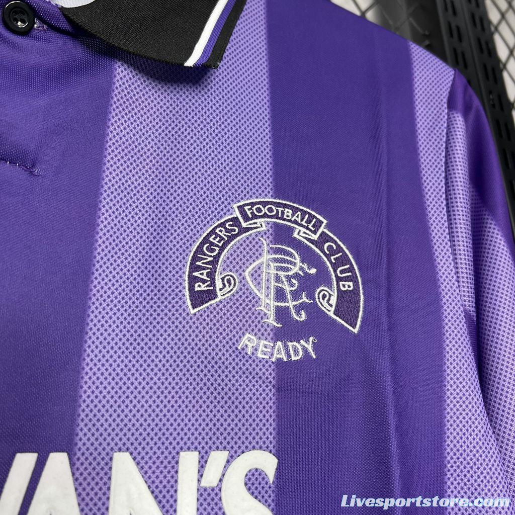 Retro 94/95 Glasgow Rangers Third Purple Jersey