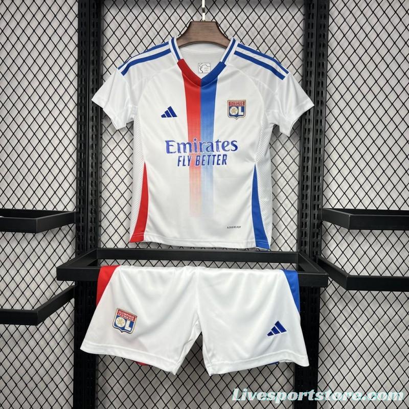 24/25 Kids Olympique Lyonnais Home Jersey