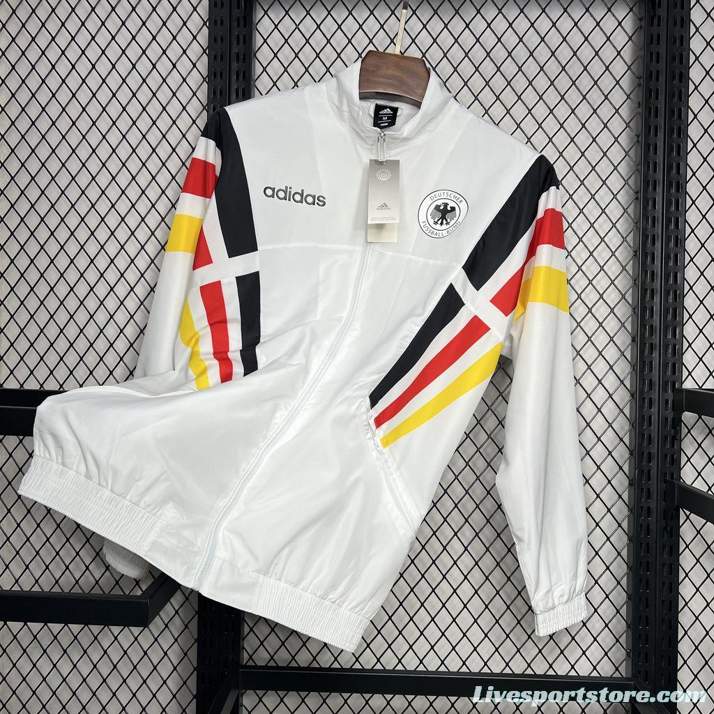 2024 Germany Euro White Windbreaker